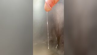 Bulbourethral fluid draining from my flabby jock