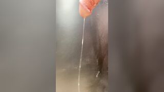 Bulbourethral fluid draining from my flabby jock