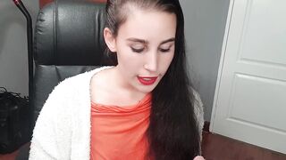 Overweight wench talking bawdy and disrobe teasing for the dong viewing this movie