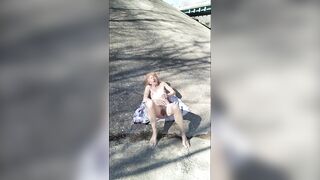 Ruby Masterbates Beneath Bridge On Side Of Interstate