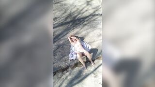 Ruby Masterbates Beneath Bridge On Side Of Interstate