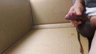 Stubby uncircumcised micropenis with filled balls, lotioned grower not shower discharges a biggest load