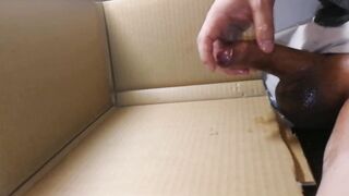 Stubby uncircumcised micropenis with filled balls, lotioned grower not shower discharges a biggest load
