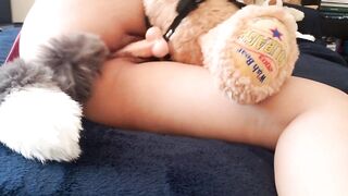 Joy with anal plug and plushie upgrade
