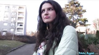 Cute Italian in hawt pants screwing a large knob - Public Agent