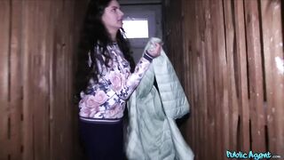 Cute Italian in hawt pants screwing a large knob - Public Agent