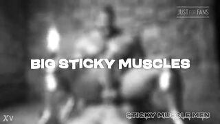 Sticky Muscle Studs Day 80 Preview, AI-Generated Muscle Boys, Large Rods, Large Cum Loads