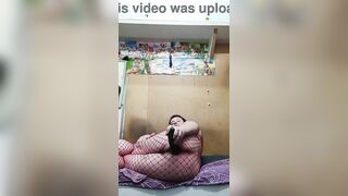 Doggy-style bang of a biggest adorable booty of a Russian homo! A massive sextoy stretches his anal!