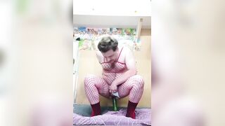 Russian homosexual likes to ride butt on a massive knob and lick jock after butt