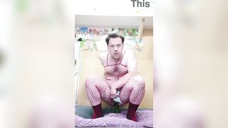 Russian homosexual likes to ride butt on a massive knob and lick jock after butt