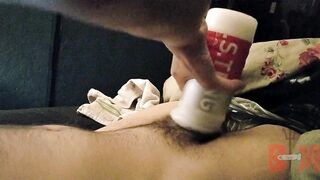 Lengthy Tenga play makes my large wang cum hard!