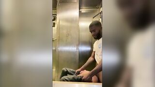 Banging black sweetheart at work