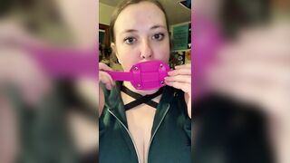 takes 4" sextoy gag training teaser