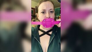 takes 4" sextoy gag training teaser