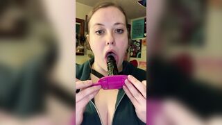 takes 4" sextoy gag training teaser