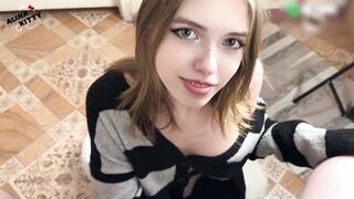 Neighbour Cutie Came Over “Just to Talk” — Ended Up Screwing Her and Creampied Her