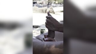 2 COUPLES ON A PUBLIC BEACH, PUBLIC MASTURBATION WITH A FINISH ON THE LEGS