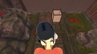 Hinata unfathomable mouths rod POV then swallows cum (Naruto Anime)