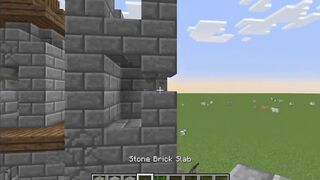 How to build an effortless 8x8 castle in Minecraft (tutorial)