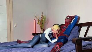 Spider sex, oral job and jumping on wang