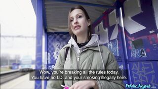 Oral sex in Public at the Educate Station then Screwed - Public Agent