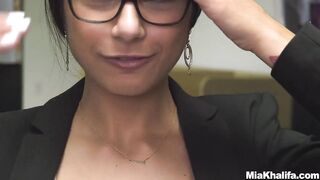 Mia Khalifa - Large Tit Mia Takes Large Dong in the Library