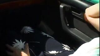 Lustful pair having hard sex in nature