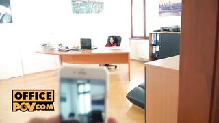 itsPOV - Office bitch Mia Evans grinds your rod until u cum