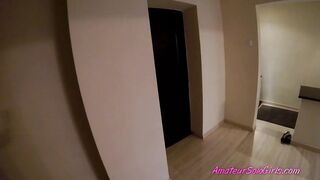 Double Vibrator Masturbation on Leather Bed