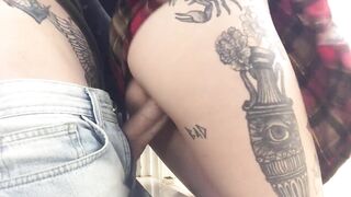 tiny neighbord in schoolgirl petticoat blow me on the window uncensored onlyfans @darksome.paradise