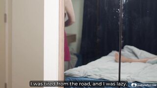 Tattooed Blond Hotel Petting and Ardent Sex