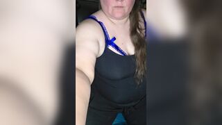 big beautiful woman in blue with double penetration