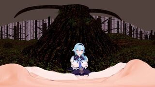[VR 360 4K] Eula Genshin licking melons