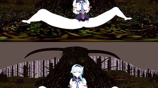 [VR 360 4K] Eula Genshin licking melons