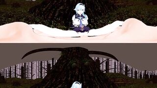 [VR 360 4K] Eula Genshin licking melons