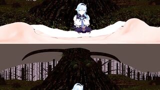 [VR 360 4K] Eula Genshin licking melons