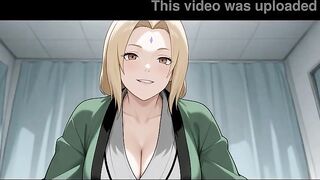 Lady Tsunade gives Sasuke a Foot job and then has sex with him! Naruto Uncensored Anime Ai-Generated
