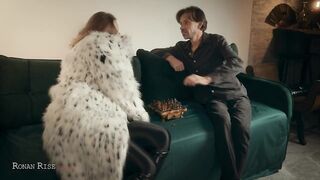 Yiff Coat Dominatrix-bitch Owns Loser’s Giant Wang After Chess – Greedy Tugjob, Amazon Ride & Cum Swallowing