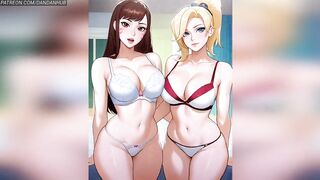 D.Va and Leniency Overwatch Sexy Lesbo Scenes