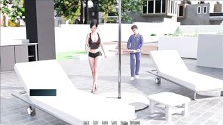 Stepsister Entice Her Stepbro During the time that Eating Pizza Near Pool Showing Her Breasts And Twat