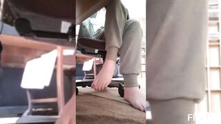 my feet whilst working from home