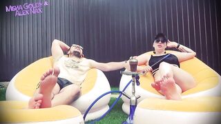 Lick Feet of Alpha Pair, Get Dose of Humiliations and Cum After Cum Countdown