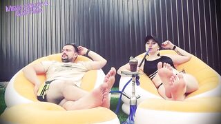 Lick Feet of Alpha Pair, Get Dose of Humiliations and Cum After Cum Countdown