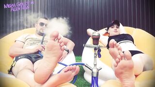 Lick Feet of Alpha Pair, Get Dose of Humiliations and Cum After Cum Countdown