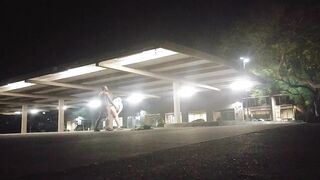 Risky sex in an empty parking lot!