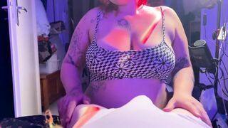 Alternative Gal Suck Her Trans Wife, Cum in Throat