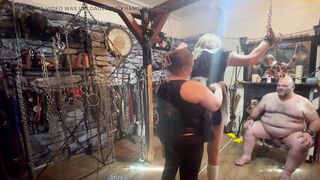 Part 4- Dominatrix-bitch Satana Takes Booboo and Maid Jayne in the Dungeon Previous to This guy Goes to Wales