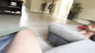 Super Concupiscent Step Sis Makes Step Bro CUM three TIMES ~ two Cumshots & A Creampie ~ Violet Gems