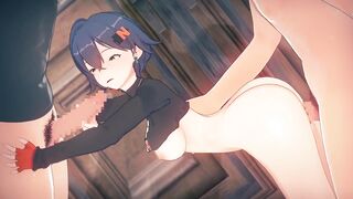 【Zenless Zone Zero Belle】team fuck CG Anime Animation.(Fingering,tugjob,oral,sex)