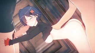 【Zenless Zone Zero Belle】team fuck CG Anime Animation.(Fingering,tugjob,oral,sex)